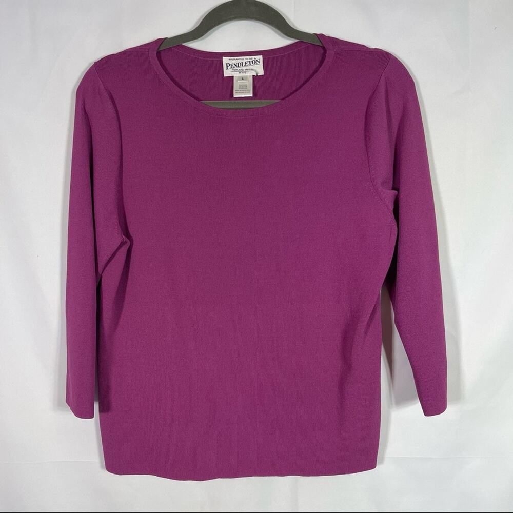 Pendleton Knit Blouse, Size Large Petite. In excellent condition!